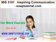 MIS 3101   Inspiring Communication - snaptutorial.com