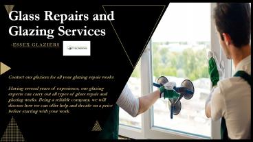 Glass Repairs and Glazing Services by Essex Glaziers