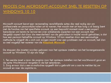 Microsoft helpdesk krijg direct hulp