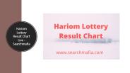 Hariom Lottery Result Chart Live