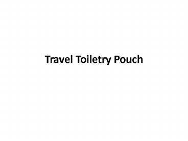 Travel Toiletry Pouch
