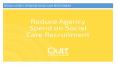 REDUCE AGENCY SPEND ON SOCIAL CARE RECRUITMENT PowerPoint PPT Presentation