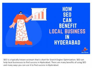 How SEO Can Benefit Local Business in Hyderabad