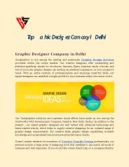 Top Graphic Designer Company in Delhi