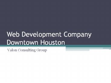 Web Development Company Downtown Houston VCG