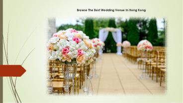 Hong Kong Wedding Venues | Exclusive Venue