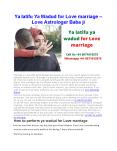 Ya latifu ya Wadud for Love marriage - Love Astrologer Baba ji PowerPoint PPT Presentation