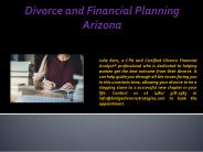 Divorce and Financial Planning Arizona