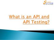 What is an API and API Testing?
