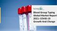 Global Blood Group Typing Market Report 2021-2030 | Growth and Trends PowerPoint PPT Presentation