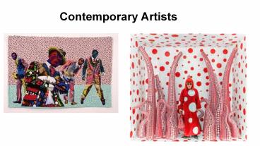 Contemporary artists