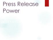 Press Release Power- Distribution Service