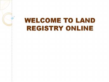 Land Registry Online
