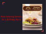Best Catering Service for a Birthday Party