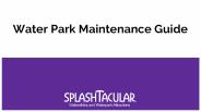 Waterpark Maintenance Guide