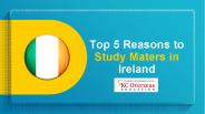 5 highlights to Study Masters in Ireland