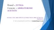 ABIRATERONE ACETATE Tablet : Side Effects