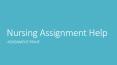 Nursing Assignment Help - Assignment Prime PowerPoint PPT Presentation