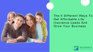 Get Life Insurance Leads At A Affordable Cost