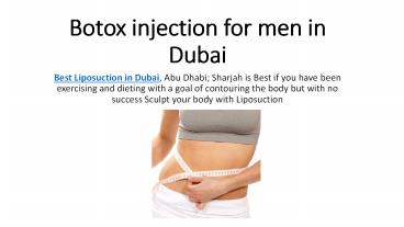 Liposuction Surgery in Dubai