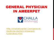 Best General Physician in Ameerpet