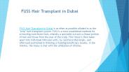 FUSS Hair Transplant in Dubai