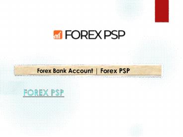 Forex Bank Account