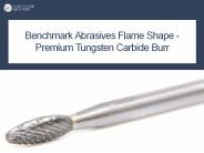Flame shape premium tungsten carbide burrs