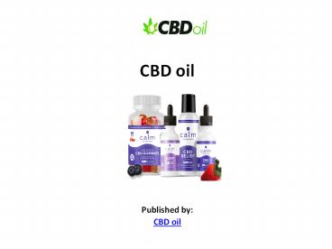 CBD oil