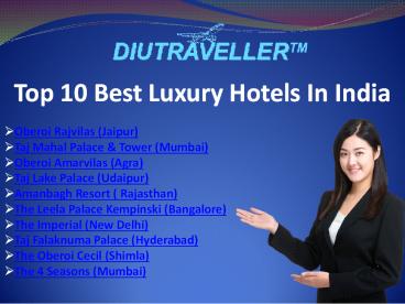 Top 10 best luxury hotels in india
