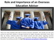 Function and Importance of an Overseas Education Consultant