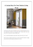 6 Curtain Ideas For Your Modern Living Room PowerPoint PPT Presentation
