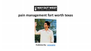 pain management fort worth texas