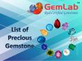 List Of Precious Gemstones PowerPoint PPT Presentation