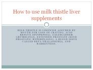 Best Milk Thistle for Liver Capsule