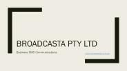 Broadcasta - Business SMS Gateway Provider Australia