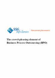The crowd-pleasing element of Business Process Outsourcing (BPO)