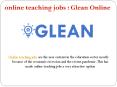 Online teaching jobs PowerPoint PPT Presentation