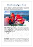 4 Safe Boating Tips in Dubai PowerPoint PPT Presentation