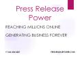 Press Release Power- Free Press Release PowerPoint PPT Presentation