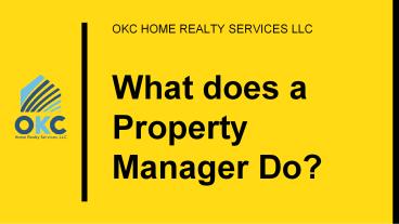 What Does A Property Management Company Do?