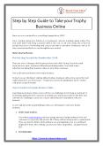 Step by Step Guide to Take your Trophy Business Online PowerPoint PPT Presentation