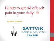 Tips to cure the back-pain at Home.