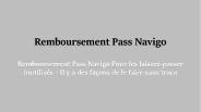 Remboursement Pass Navigo