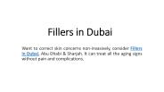 Fillers in DUbai