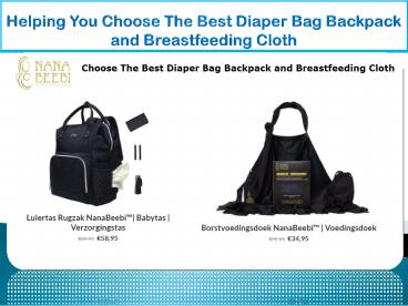Helping You Choose The Best Diaper Bag Backpack and Breastfeeding Cloth