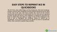 EASY STEPS TO REPRINT W2 IN QUICKBOOKS PowerPoint PPT Presentation