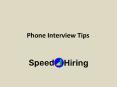 Phone Interview Tips PowerPoint PPT Presentation