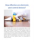 How effective are electronic pest control devices? PowerPoint PPT Presentation