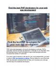 Find the best PHP developers for your web app development PowerPoint PPT Presentation